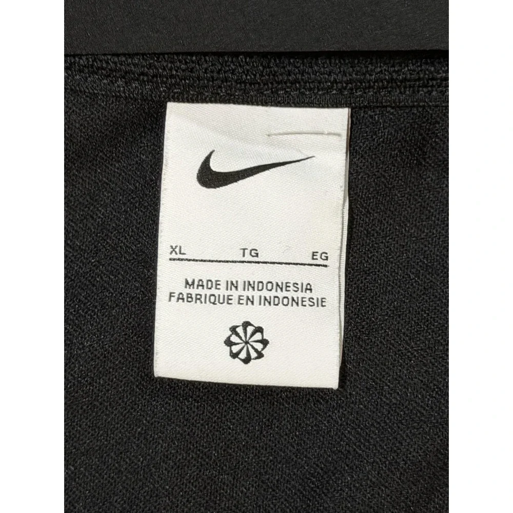 O Football Jacket Mens XL Black Football Nike Hooded Half Zip Coach Pullover - Picture 6 of 10